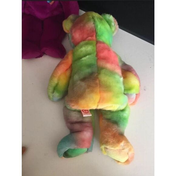 Ty Beanie Buddies Lot Millennium, Spangle, and Peace Bear - Picture 5 of 11